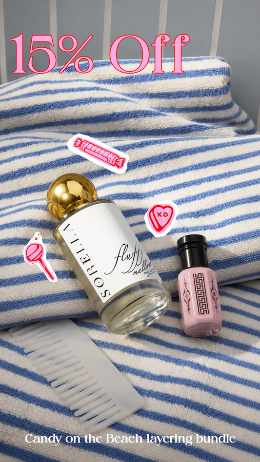 Candy on the beach layering