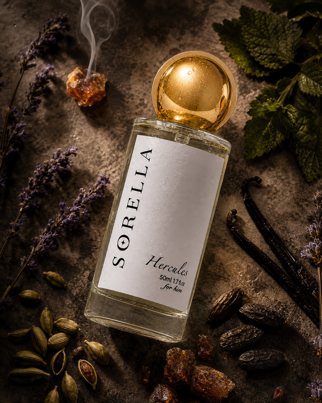 Hercules fragrance detail