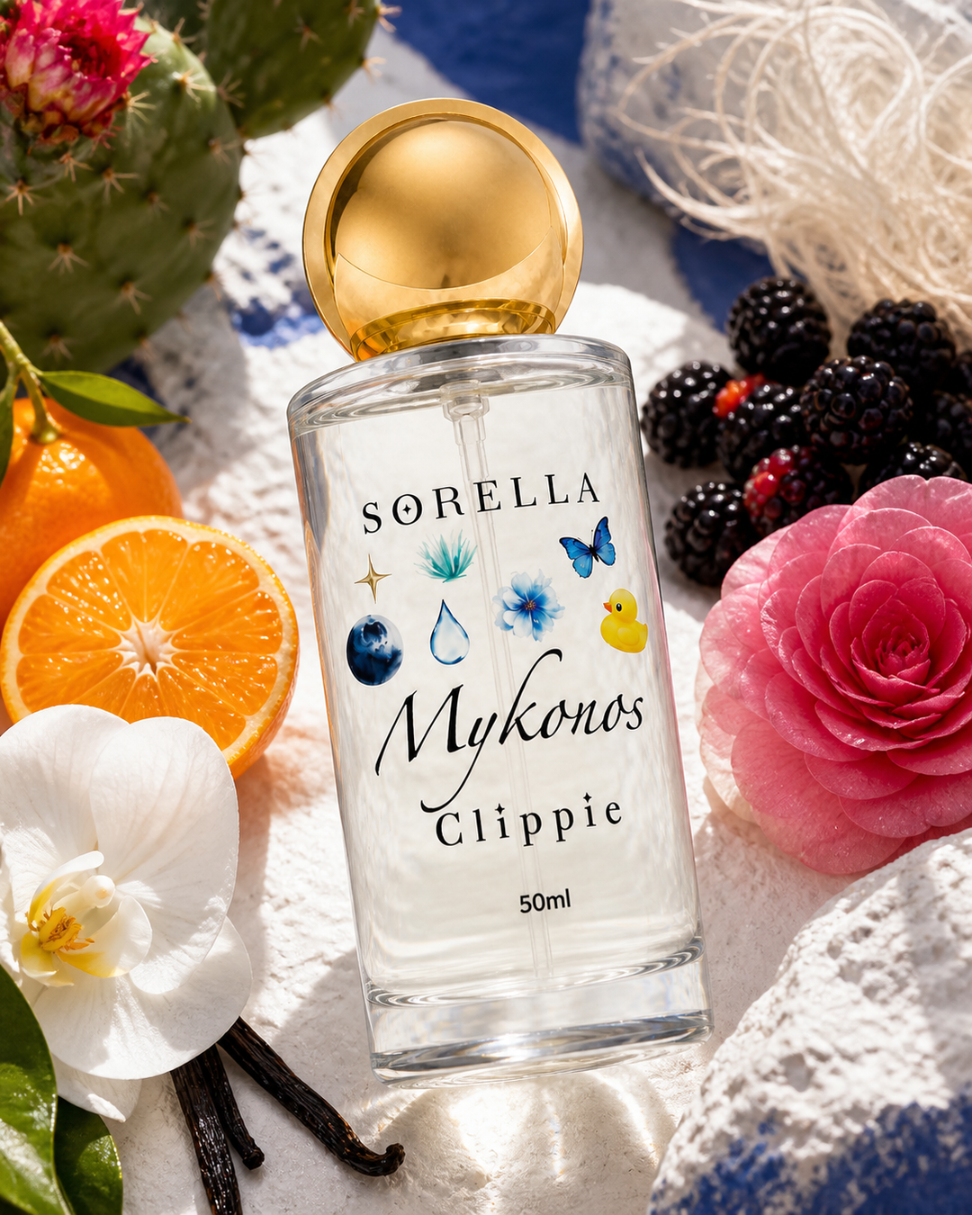 Mykonos fragrance detail