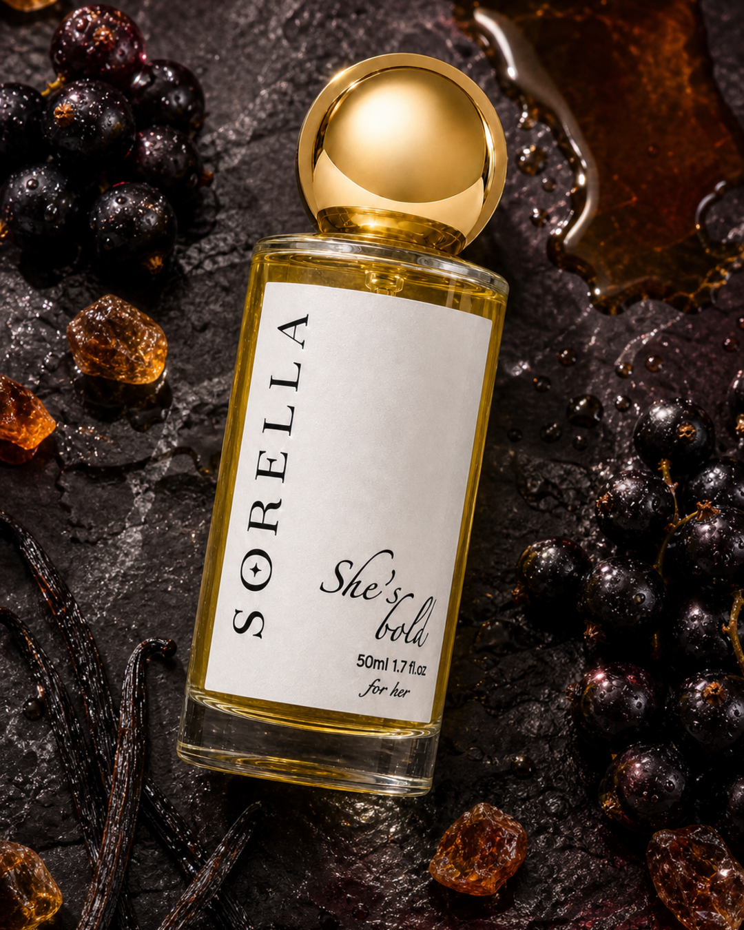 She’s Bold fragrance detail